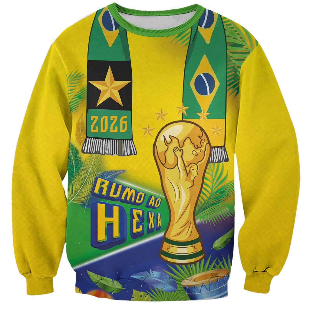 Brasil Football Custom Sweatshirt Rumo ao Hexa 2026