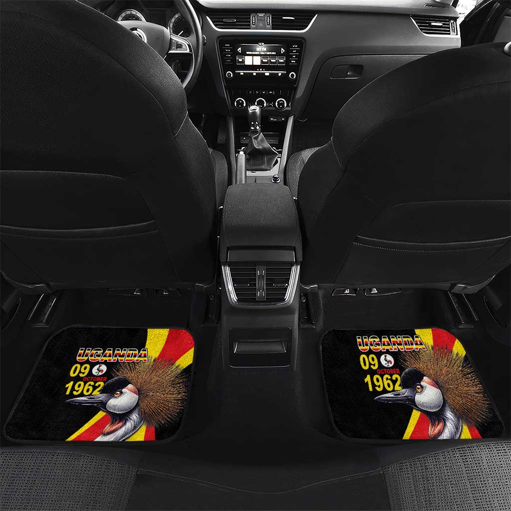 Uganda Independence Day with Crowned Cranes Car Mats - Wonder Print Shop