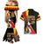Uganda Independence Day with Crowned Cranes Couples Matching Mermaid Dress and Hawaiian Shirt - Wonder Print Shop
