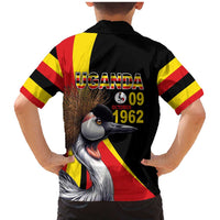 Uganda Independence Day with Crowned Cranes Family Matching Mermaid Dress and Hawaiian Shirt - Wonder Print Shop