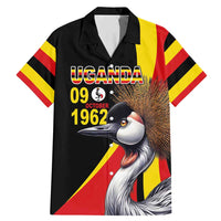 Uganda Independence Day with Crowned Cranes Family Matching Mermaid Dress and Hawaiian Shirt - Wonder Print Shop