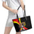 Uganda Independence Day with Crowned Cranes Leather Tote Bag - Wonder Print Shop