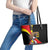 Uganda Independence Day with Crowned Cranes Leather Tote Bag - Wonder Print Shop