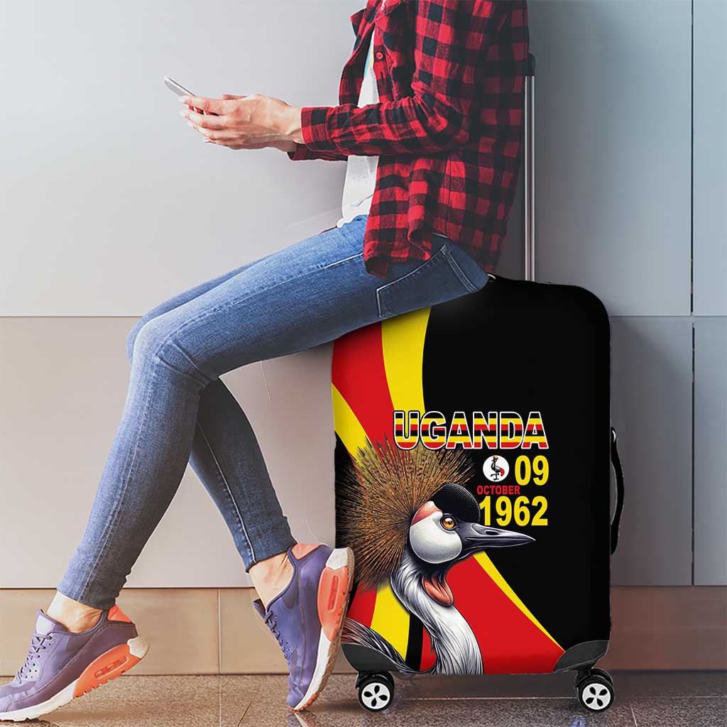 Uganda Independence Day with Crowned Cranes Luggage Cover - Wonder Print Shop