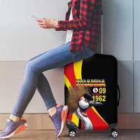 Uganda Independence Day with Crowned Cranes Luggage Cover - Wonder Print Shop