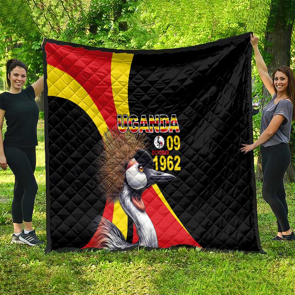 Uganda Independence Day with Crowned Cranes Quilt - Wonder Print Shop