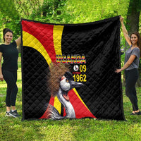 Uganda Independence Day with Crowned Cranes Quilt - Wonder Print Shop