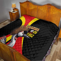 Uganda Independence Day with Crowned Cranes Quilt - Wonder Print Shop