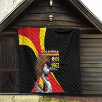 Uganda Independence Day with Crowned Cranes Quilt - Wonder Print Shop