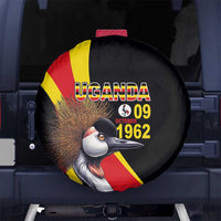 Uganda Independence Day with Crowned Cranes Spare Tire Cover - Wonder Print Shop