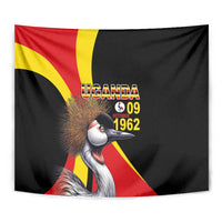 Uganda Independence Day with Crowned Cranes Tapestry - Wonder Print Shop