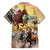 Kentucky Horses Racing Watercolor Family Matching Off Shoulder Maxi Dress and Hawaiian Shirt - Wonder Print Shop