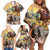 Kentucky Horses Racing Watercolor Family Matching Off Shoulder Short Dress and Hawaiian Shirt - Wonder Print Shop