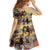 Kentucky Horses Racing Watercolor Kid Short Sleeve Dress - Wonder Print Shop