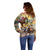 Kentucky Horses Racing Watercolor Off Shoulder Sweater - Wonder Print Shop