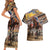Kentucky Hosts Horse Races Watercolor Couples Matching Short Sleeve Bodycon Dress and Hawaiian Shirt - Wonder Print Shop