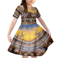 Kentucky Hosts Horse Races Watercolor Family Matching Mermaid Dress and Hawaiian Shirt - Wonder Print Shop