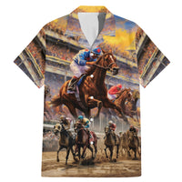 Kentucky Hosts Horse Races Watercolor Family Matching Mermaid Dress and Hawaiian Shirt - Wonder Print Shop
