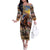 Kentucky Hosts Horse Races Watercolor Family Matching Off The Shoulder Long Sleeve Dress and Hawaiian Shirt - Wonder Print Shop