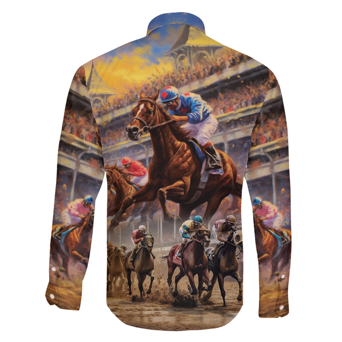 Kentucky Hosts Horse Races Watercolor Family Matching Puletasi and Hawaiian Shirt - Wonder Print Shop