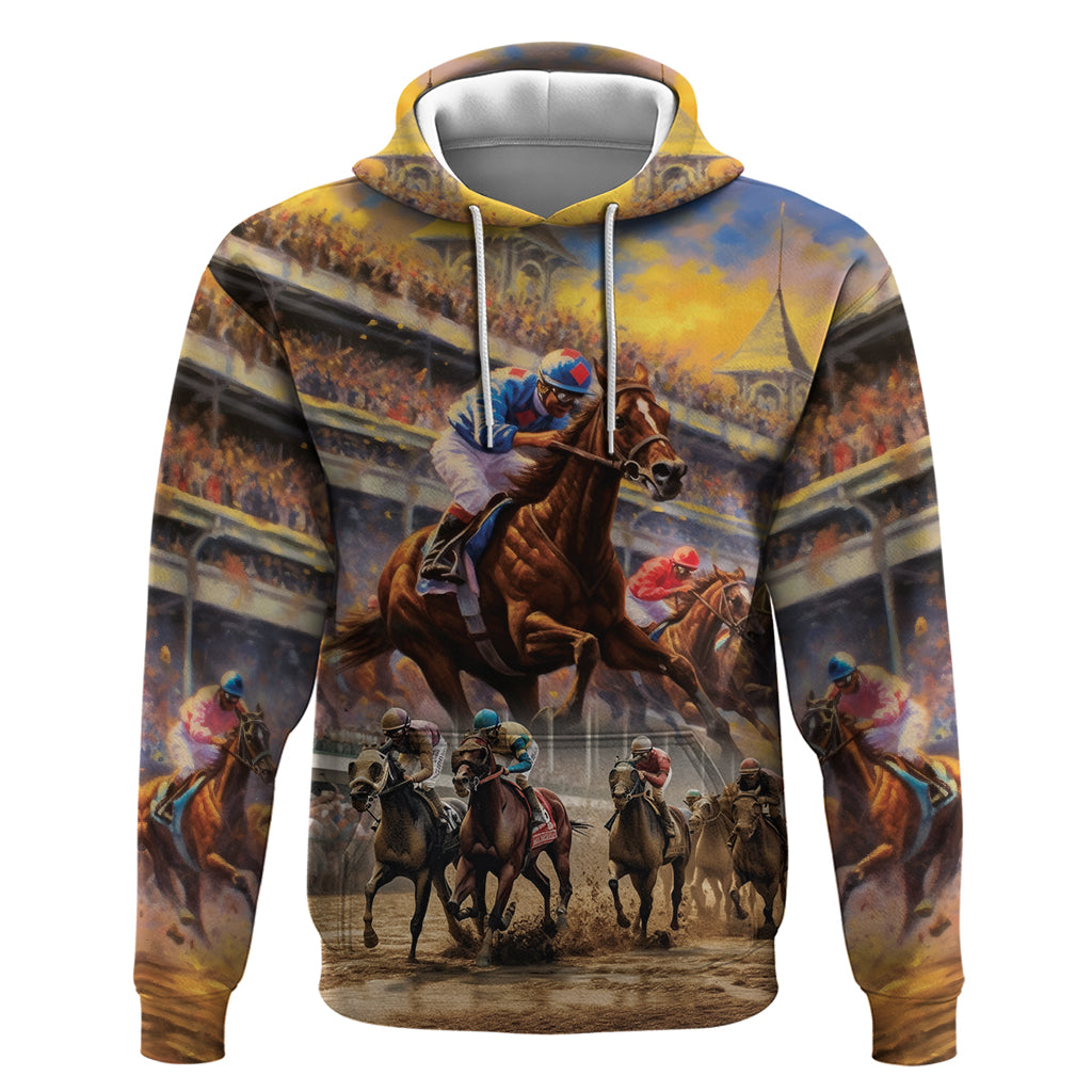 Kentucky Hosts Horse Races Watercolor Hoodie - Wonder Print Shop