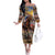 Kentucky Hosts Horse Races Watercolor Off The Shoulder Long Sleeve Dress - Wonder Print Shop