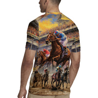 Kentucky Hosts Horse Races Watercolor Rugby Jersey - Wonder Print Shop