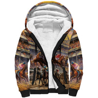 Kentucky Hosts Horse Races Watercolor Sherpa Hoodie - Wonder Print Shop