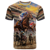 Kentucky Hosts Horse Races Watercolor T Shirt - Wonder Print Shop