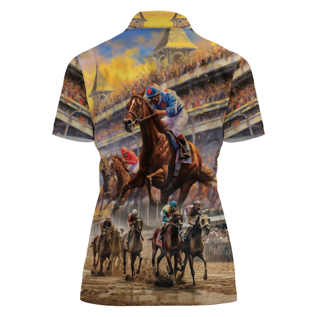 Kentucky Hosts Horse Races Watercolor Women Polo Shirt - Wonder Print Shop