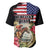 Kentucky Horseshoe Racing Rose Baseball Jersey Grunge American Flag Vintage Style - Wonder Print Shop