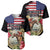Kentucky Horseshoe Racing Rose Baseball Jersey Grunge American Flag Vintage Style - Wonder Print Shop