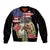 Kentucky Horseshoe Racing Rose Bomber Jacket Grunge American Flag Vintage Style - Wonder Print Shop