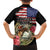 Kentucky Horseshoe Racing Rose Family Matching Long Sleeve Bodycon Dress and Hawaiian Shirt Grunge American Flag Vintage Style - Wonder Print Shop