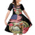 Kentucky Horseshoe Racing Rose Family Matching Long Sleeve Bodycon Dress and Hawaiian Shirt Grunge American Flag Vintage Style - Wonder Print Shop