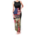 Kentucky Horseshoe Racing Rose Family Matching Tank Maxi Dress and Hawaiian Shirt Grunge American Flag Vintage Style - Wonder Print Shop