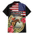 Kentucky Horseshoe Racing Rose Hawaiian Shirt Grunge American Flag Vintage Style - Wonder Print Shop
