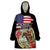 Kentucky Horseshoe Racing Rose Wearable Blanket Hoodie Grunge American Flag Vintage Style - Wonder Print Shop
