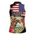 Kentucky Horseshoe Racing Rose Women Sleeveless Polo Shirt Grunge American Flag Vintage Style - Wonder Print Shop