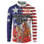 Kentucky Horses Racing Button Sweatshirt Roses Road with US Flag Style