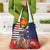 Kentucky Horses Racing Grocery Bag Roses Road with US Flag Style