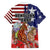 Kentucky Horses Racing Hawaiian Shirt Roses Road with US Flag Style