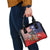 Kentucky Horses Racing Shoulder Handbag Roses Road with US Flag Style