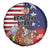Kentucky Horses Racing Spare Tire Cover Roses Road with US Flag Style