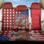 Kentucky Horses Racing Back Car Seat Cover US Flag Grunge and Diamond Pattern Red Color