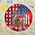 Kentucky Horses Racing Beach Blanket US Flag Grunge and Diamond Pattern Red Color