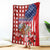 Kentucky Horses Racing Blanket US Flag Grunge and Diamond Pattern Red Color