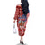 Kentucky Horses Racing Family Matching Off The Shoulder Long Sleeve Dress and Hawaiian Shirt US Flag Grunge and Diamond Pattern Red Color