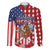 Kentucky Horses Racing Family Matching Short Sleeve Bodycon Dress and Hawaiian Shirt US Flag Grunge and Diamond Pattern Red Color