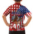 Kentucky Horses Racing Family Matching Summer Maxi Dress and Hawaiian Shirt US Flag Grunge and Diamond Pattern Red Color